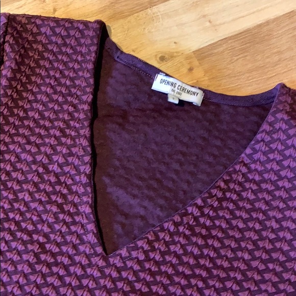 Opening ceremony purple long sleeve top sz s - Picture 3 of 5